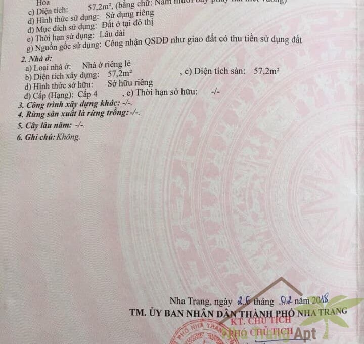 tổ 4 nhà VCN phước hải S008 -6