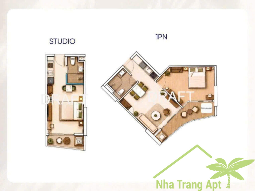 Modern one-bedroom apartment at Alora Nha Trang